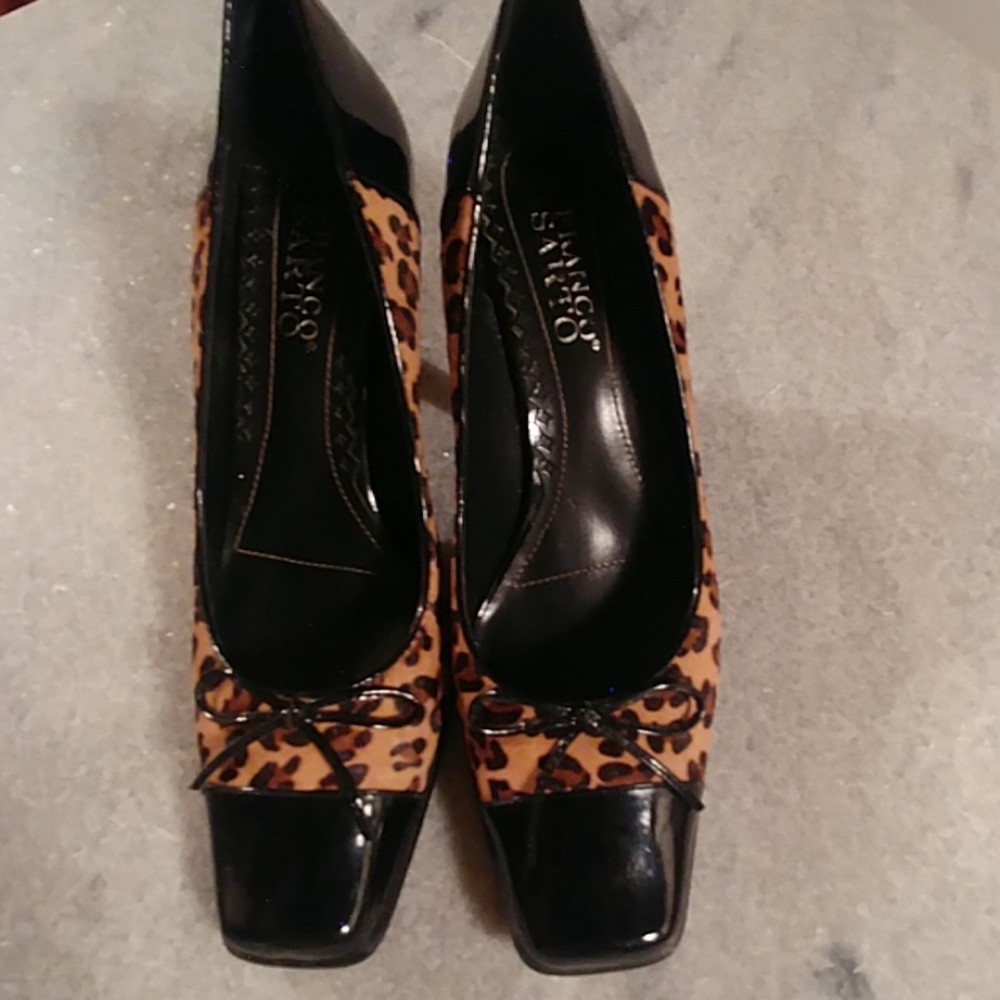 Franco Sarto leopard print pumps